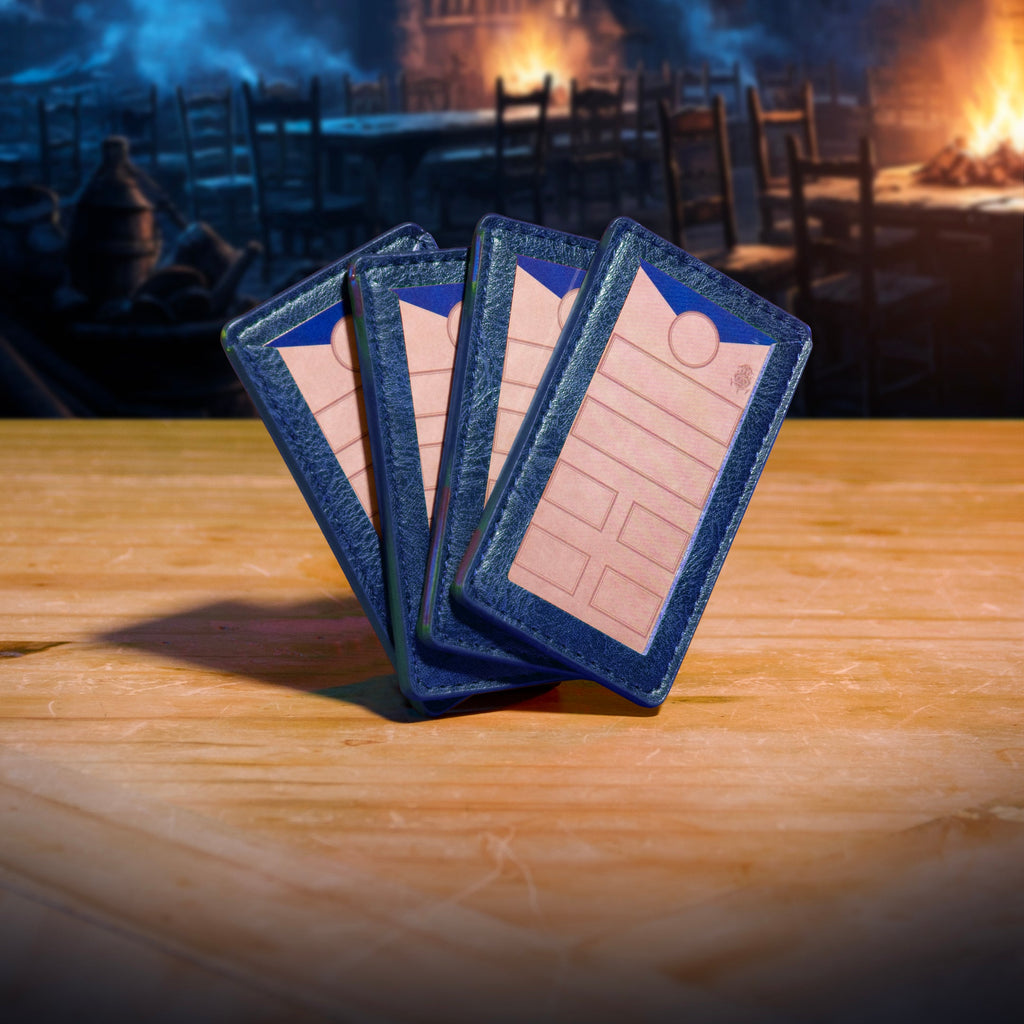 Initiative Trackers (Pack of 4) - Magnetic Turn Order Cards for D&D 5e and TTRPG Combat Management
